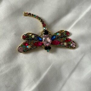 Mutil color dragonfly rhinestone metal
Brooch